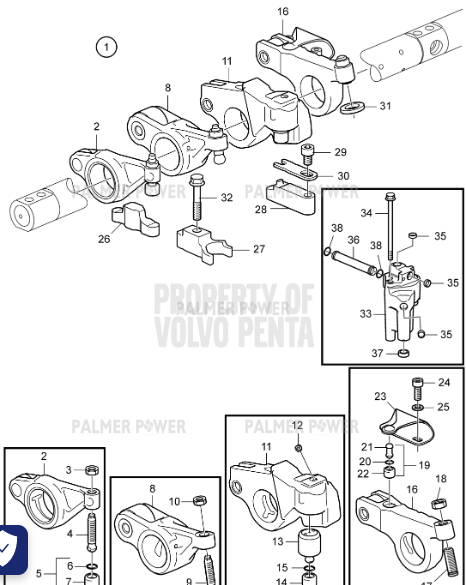 صلیبی پایه شیم سرسیلندر 460و480 FH12 اصلی 20509561 549